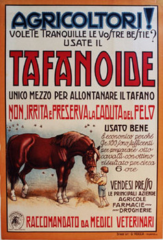 Anonymous Artists - Agricoltori! Tafanoide - Equestrian - Stone-Lithograph - 26.75" x 39.25"